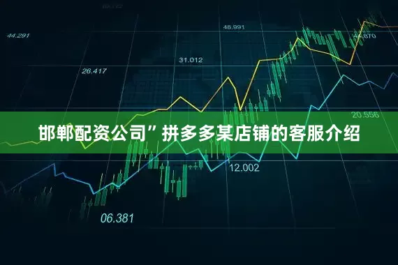 邯郸配资公司”拼多多某店铺的客服介绍